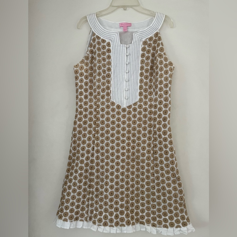 VGUC Lilly Pulitzer Sunburst embroidery shift dress 6